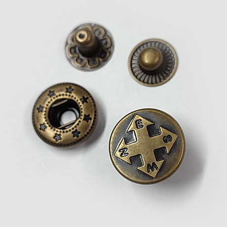 Кнопки металл BLITZ PJ 008 d 15mm 1шт