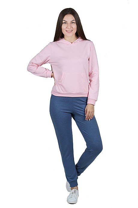 Комплект женский ALFA 3158 розовый-джинсовый
