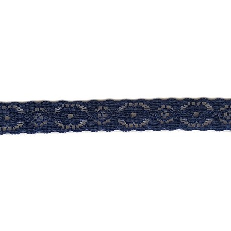 Кружево 14 мм эластичное BLITZ BL-03 темно-синий