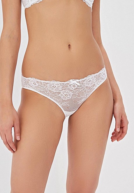 Трусы женские INNAMORE Basic Lace ICD33181 белый