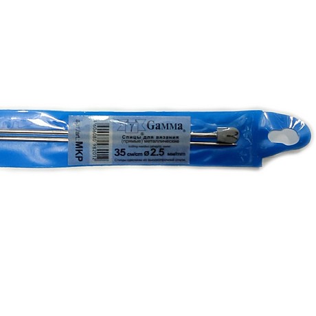 Спицы прямые MKP 2,5 мм металл 35cm GAMMA