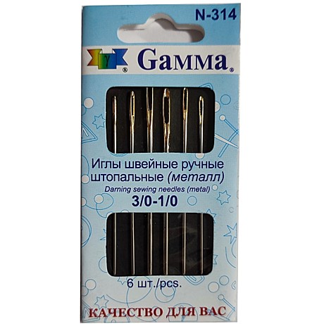 Иглы штопальные GAMMA N-314 №1-3 10 шт